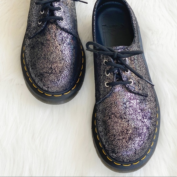 Dr. Martens 1461 Metallic Leather Oxford Shoes - Picture 6 of 8